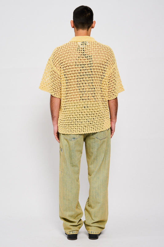 Bonsai Jeans Pant Loose Fit Green