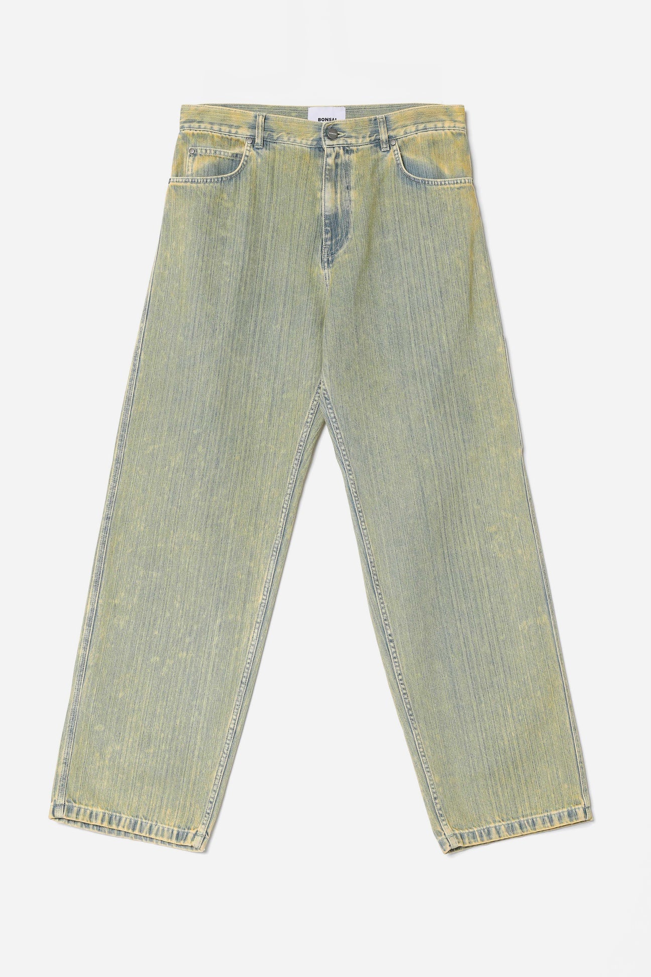 Bonsai Jeans Pant Loose Fit Green