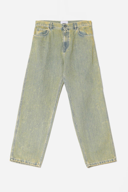 Bonsai Jeans Pant Loose Fit Green