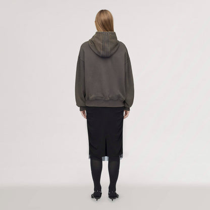 adidas Originals By Avavav Embossed Hoodie Carbon