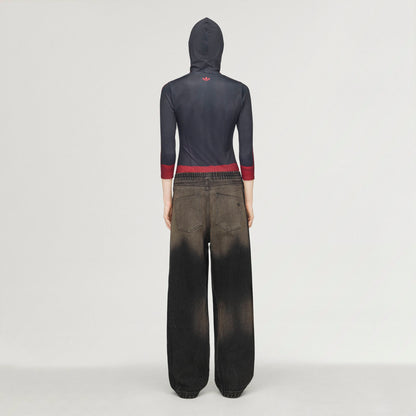 adidas Originals by Avavav Printed Baselayer Black and Red