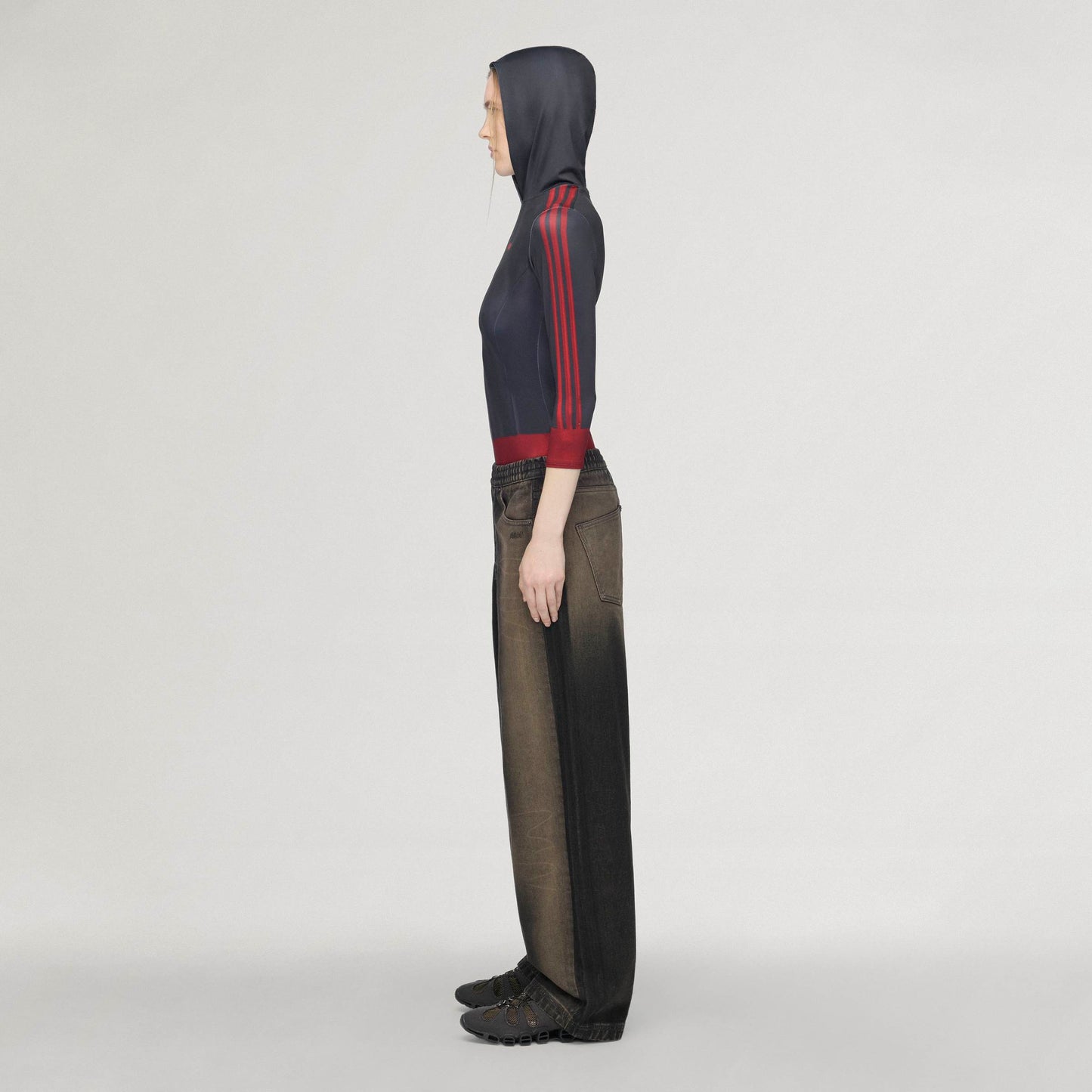 adidas Originals by Avavav Printed Baselayer Black and Red