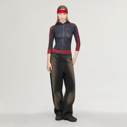 adidas Originals by Avavav Printed Baselayer Black and Red