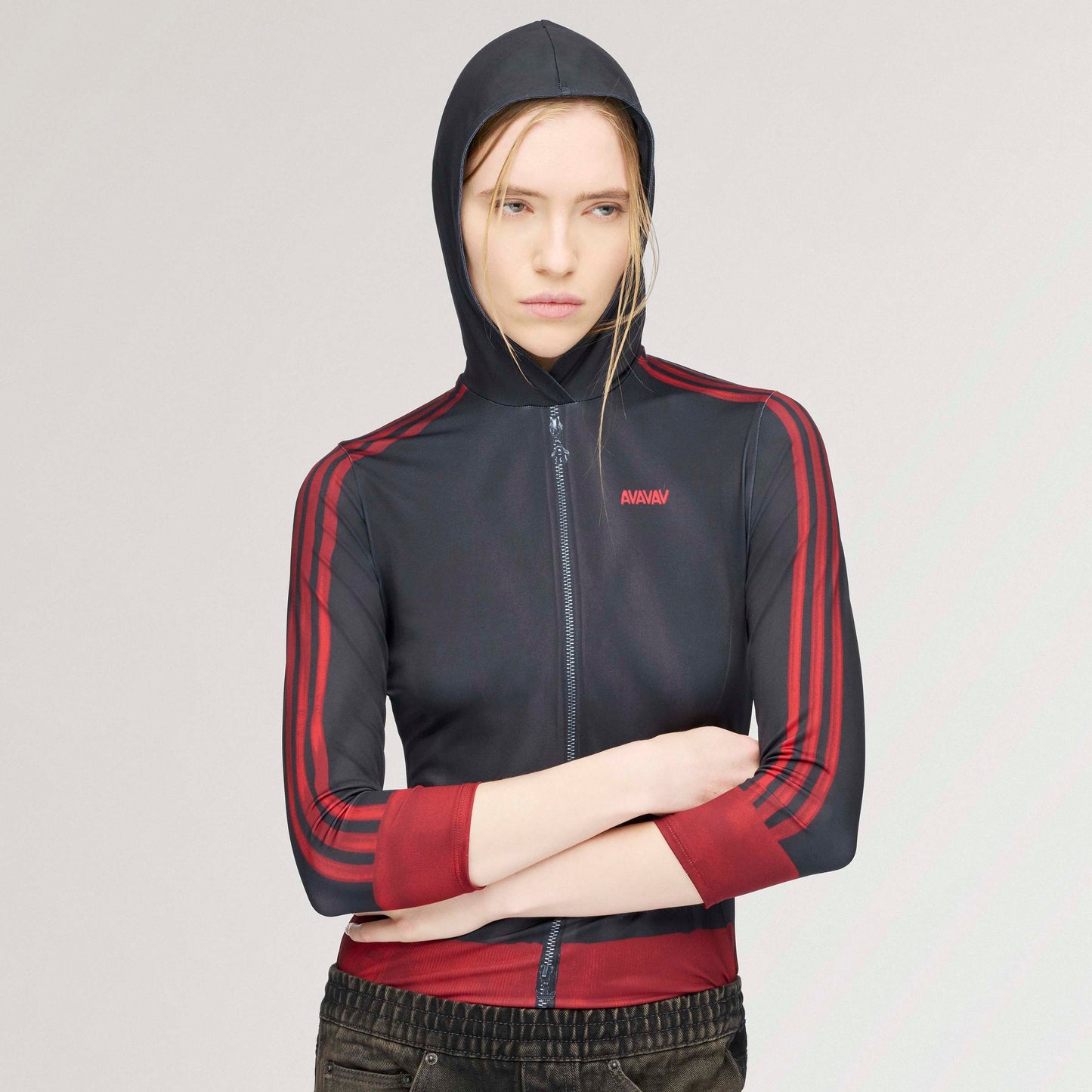adidas Originals by Avavav Printed Baselayer Black and Red
