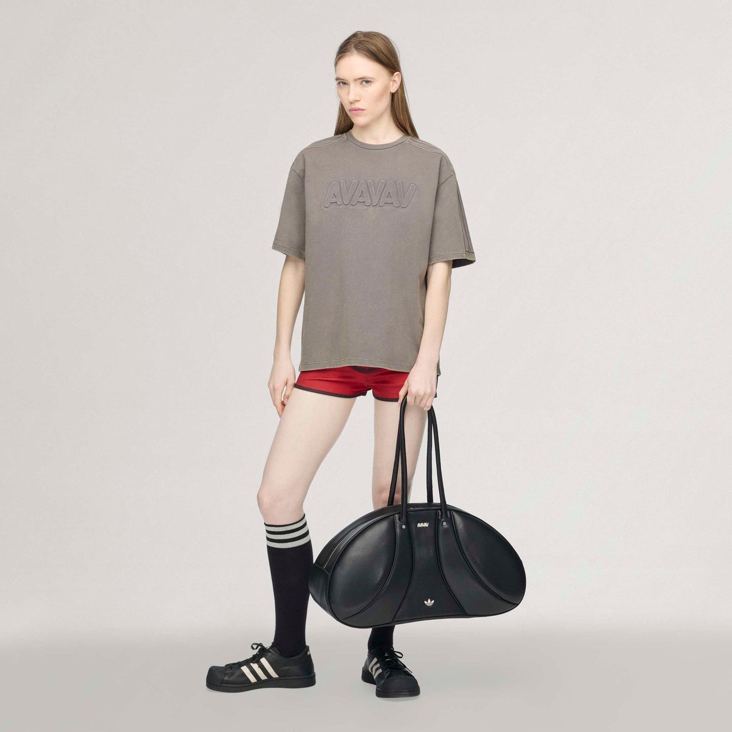 adidas Originals by AVAVAV Embossed T-Shirt Grey
