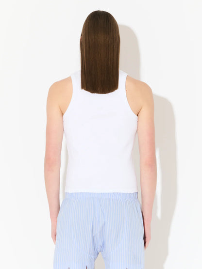 Charles Jeffrey LOVERBOY Logo Tank Top White