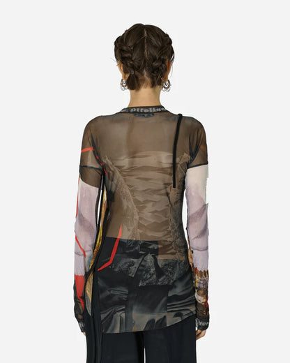 Ottolinger Mesh Deconstructed Longsleeve Print