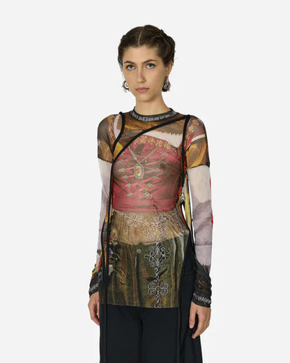 Ottolinger Mesh Deconstructed Longsleeve Print