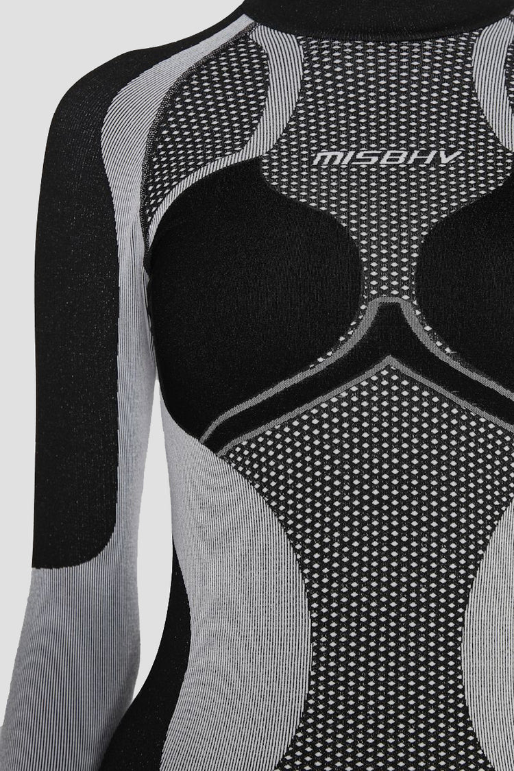 MISBHV Performa Longsleeve Top Black & White