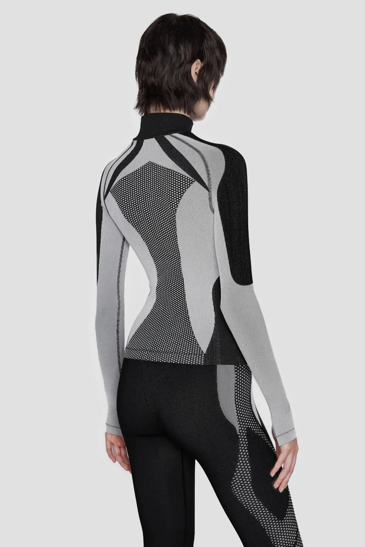 MISBHV Performa Longsleeve Top Black & White