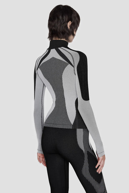 MISBHV Performa Longsleeve Top Black & White