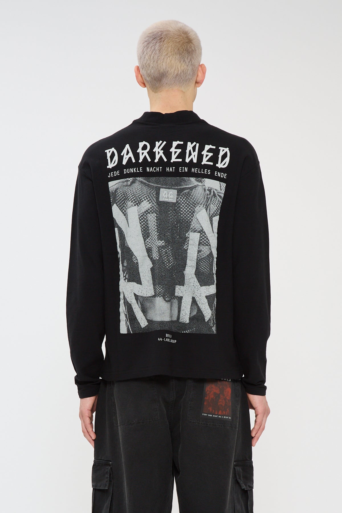 44Label Relaxed Slim Fit Longsleeve Black + Valery Dirty White