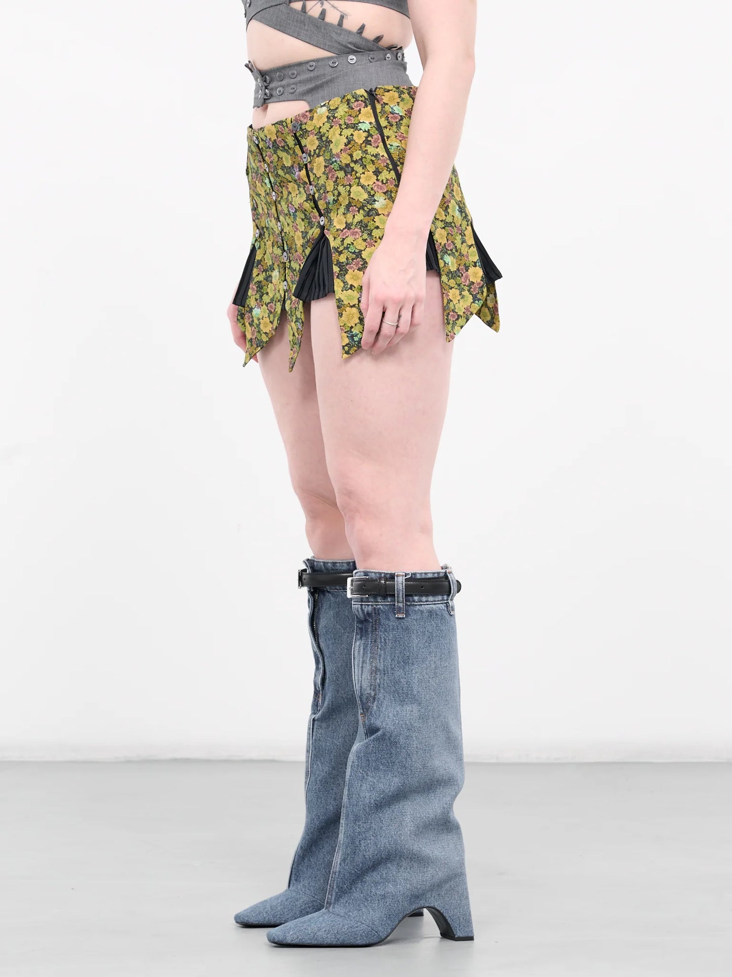 AVAVAV Panelly Pesto Mini Skirt