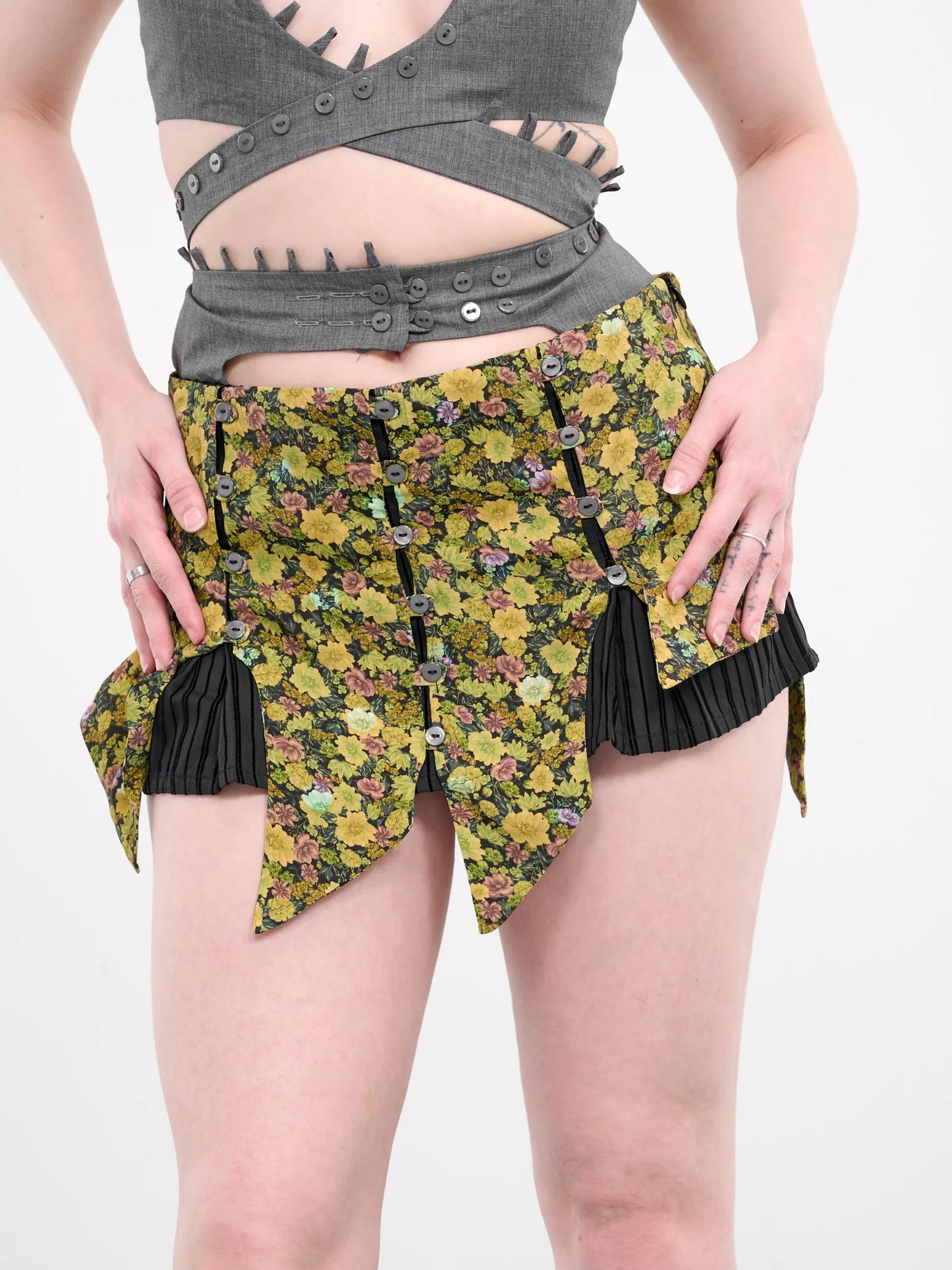 AVAVAV Panelly Pesto Mini Skirt
