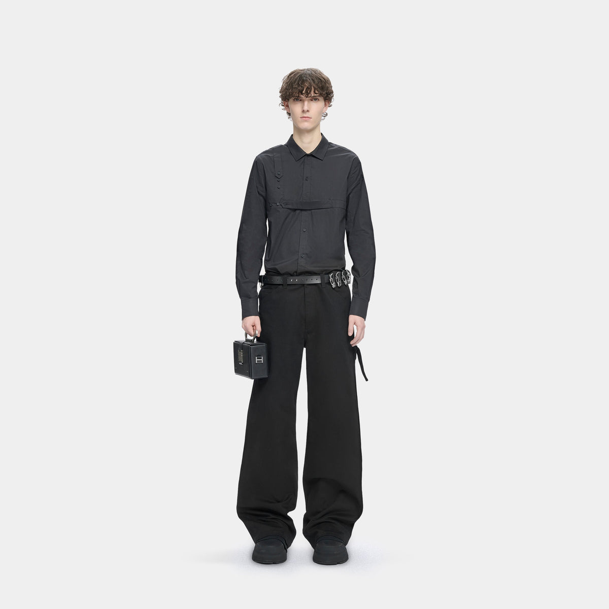Heliot Emil Solely Box Bag Black