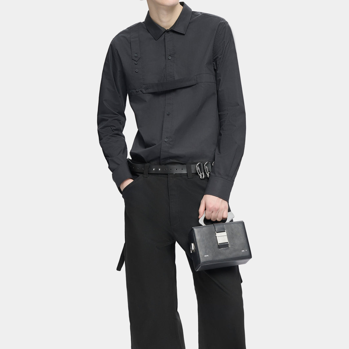 Heliot Emil Solely Box Bag Black