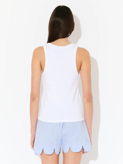 Charles Jeffrey LOVERBOY Logo Tank Top White
