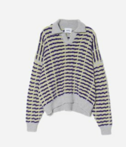 Bonsai Knit Polo Oversize Fit Multicolor