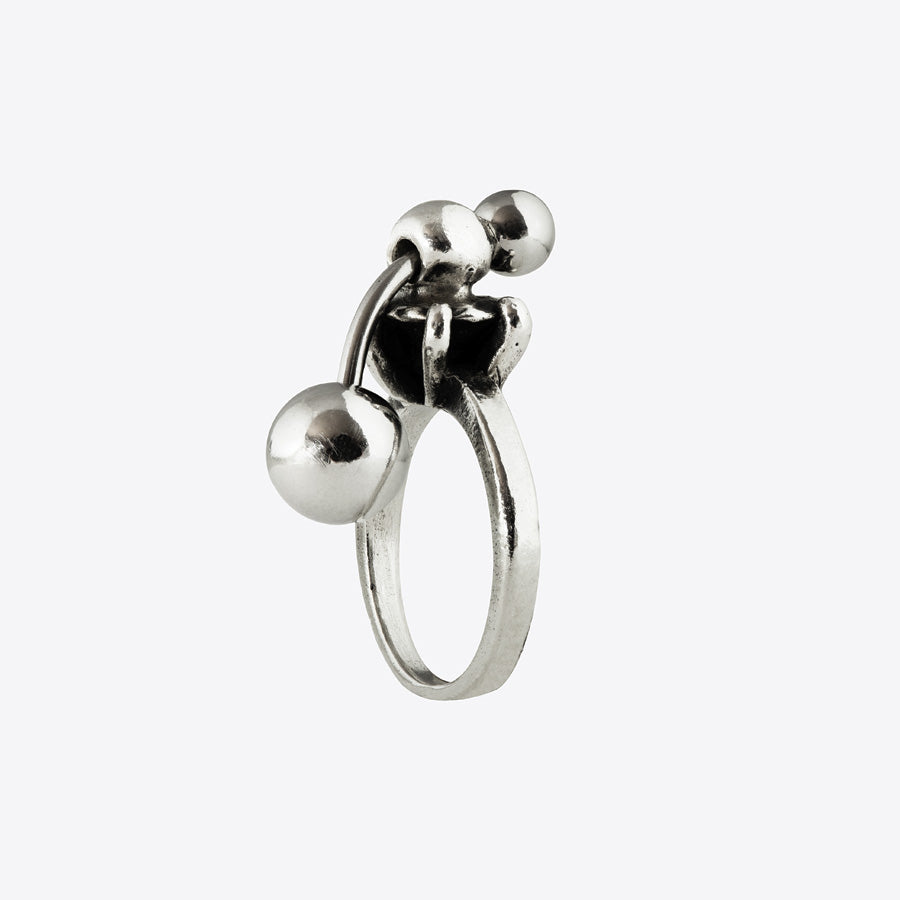 Angostura Engagement Piercing Ring Silver