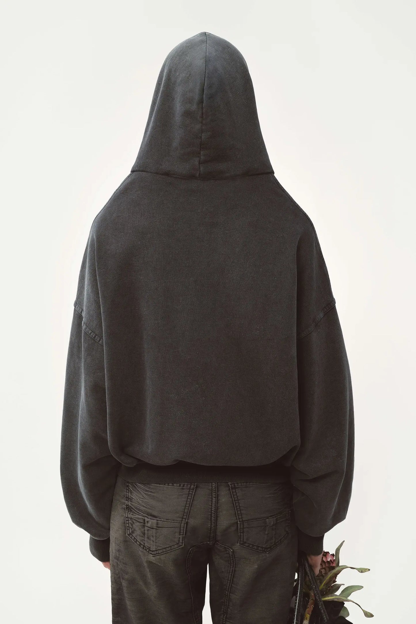 AVAVAV Shoulderless Hoodie Grey