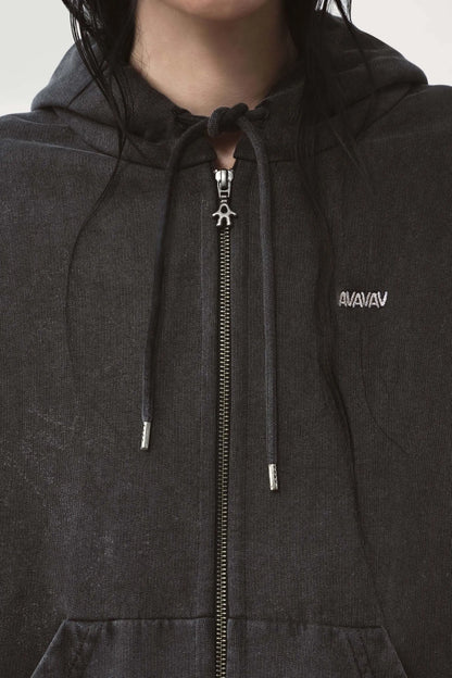 AVAVAV Shoulderless Hoodie Grey