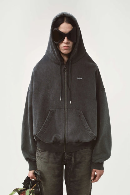 AVAVAV Shoulderless Hoodie Grey