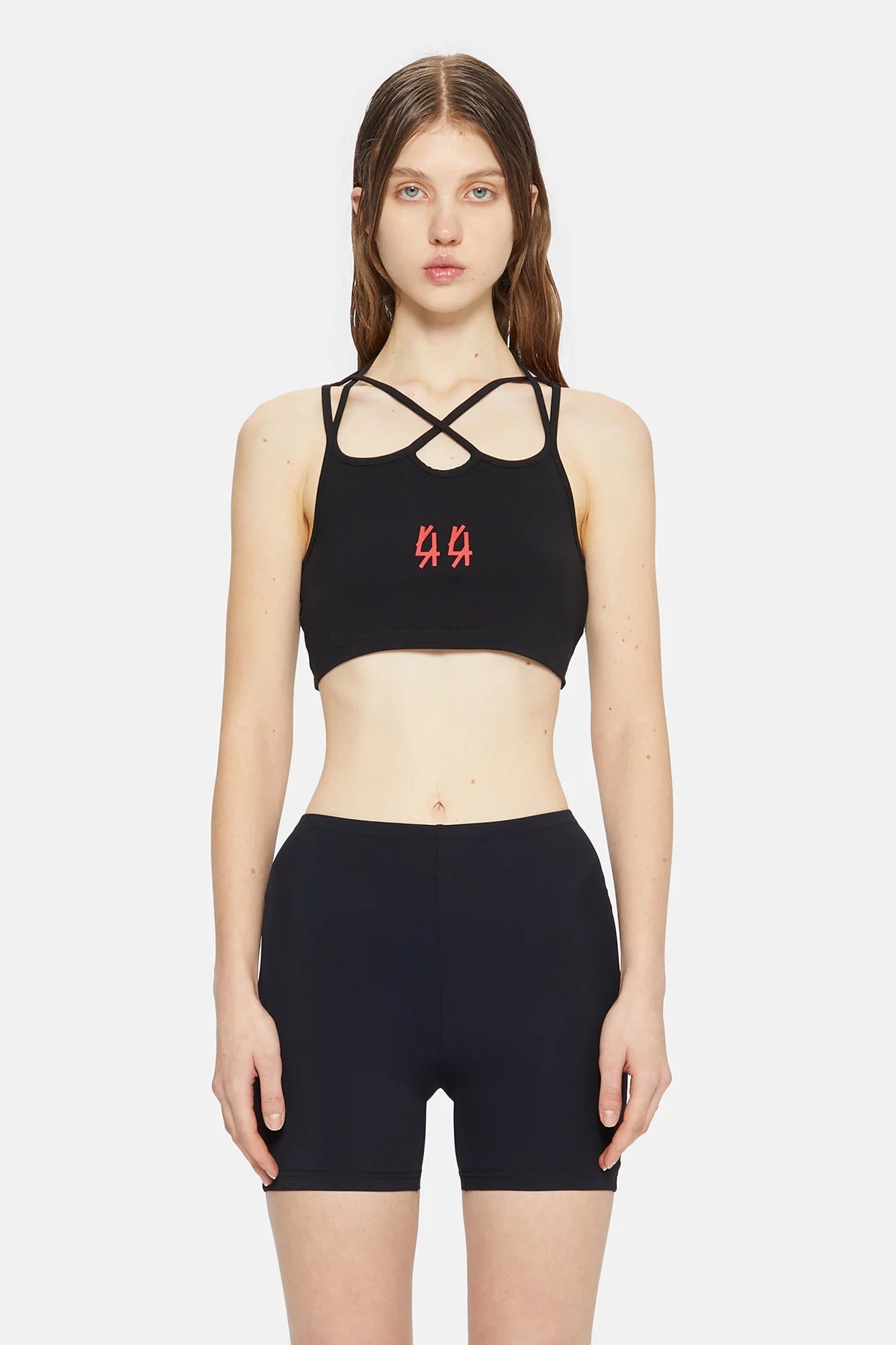 44Label Cassic Lace Top Black