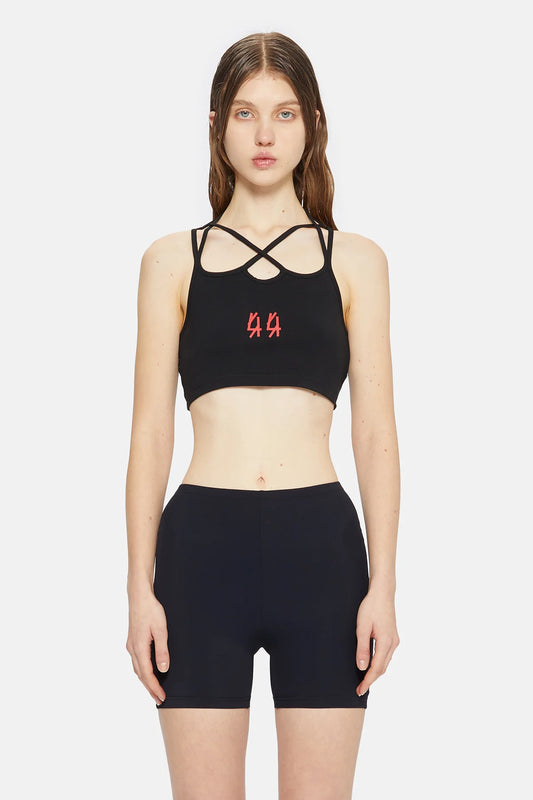 44Label Cassic Lace Top Black