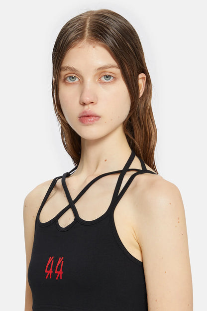 44Label Cassic Lace Top Black
