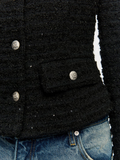 MISBHV  Tweed Blazer Black