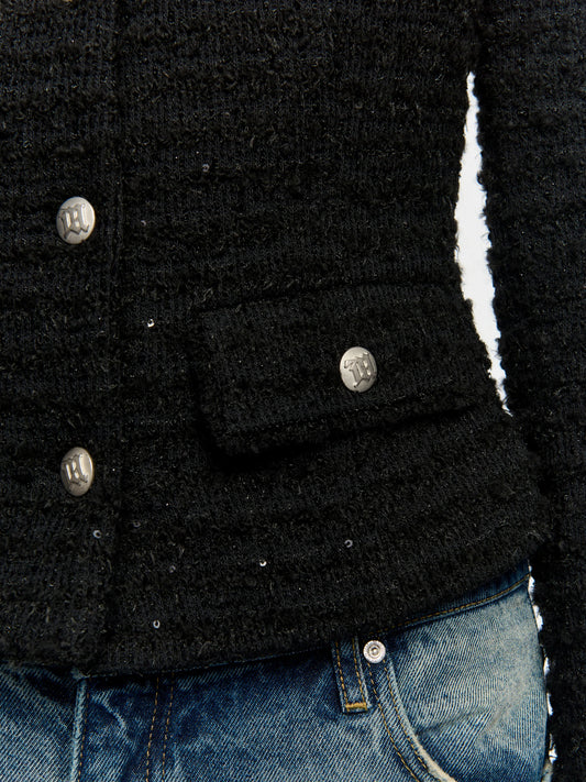 MISBHV  Tweed Blazer Black