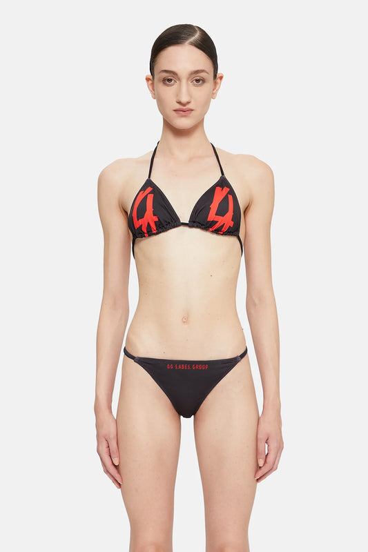 44Label Logo Bikini Black & Red