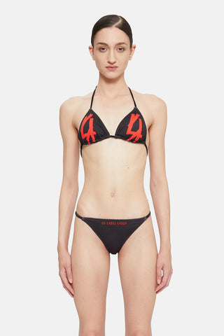 44Label Logo Bikini Black & Red