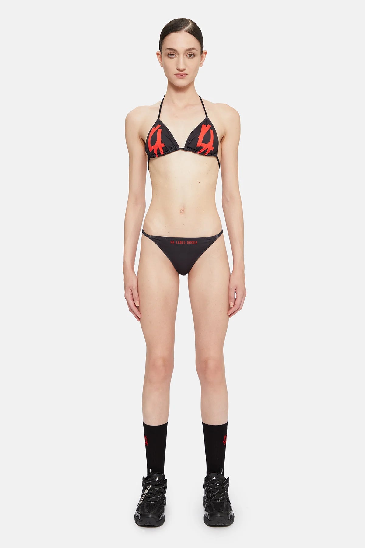 44Label Logo Bikini Black & Red