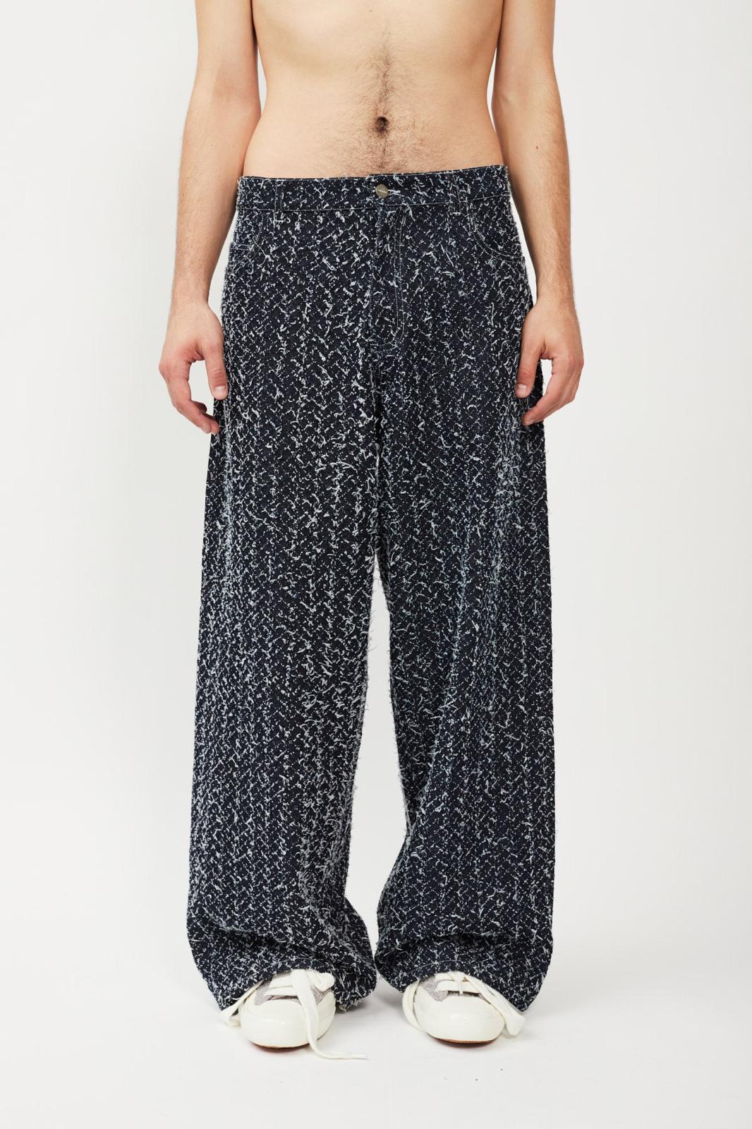 Bonsai Super Loose Fit Denim Pant Blue