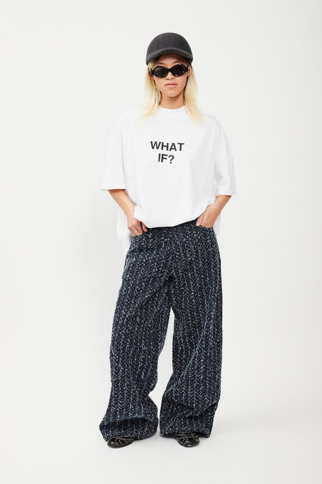 Bonsai Super Loose Fit Denim Pant Blue