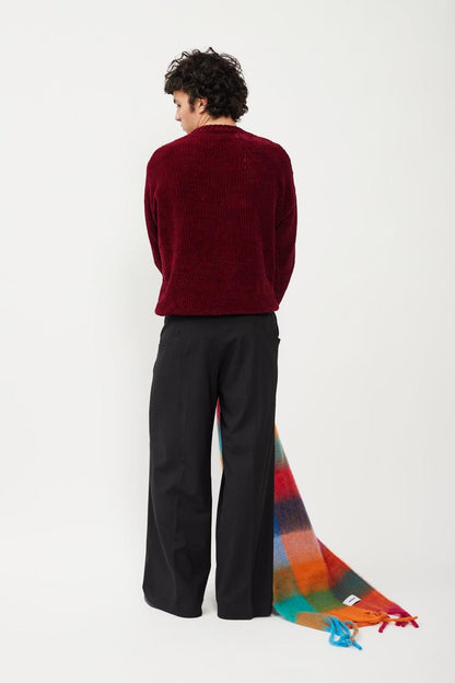 Bonsai Chenille Crewneck Sweater Red