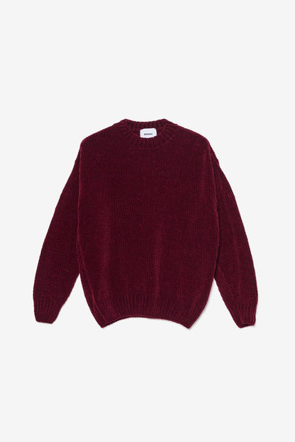 Bonsai Chenille Crewneck Sweater Red