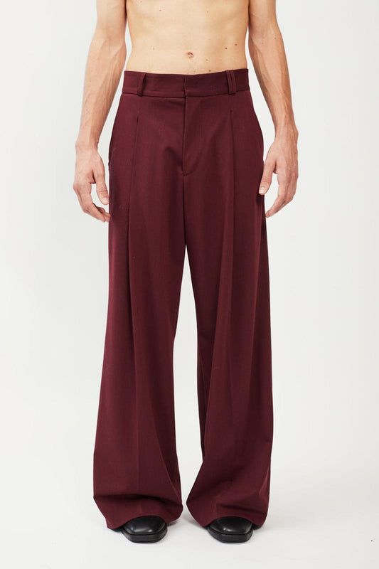 Bonsai Super Loose Fit Pant Red