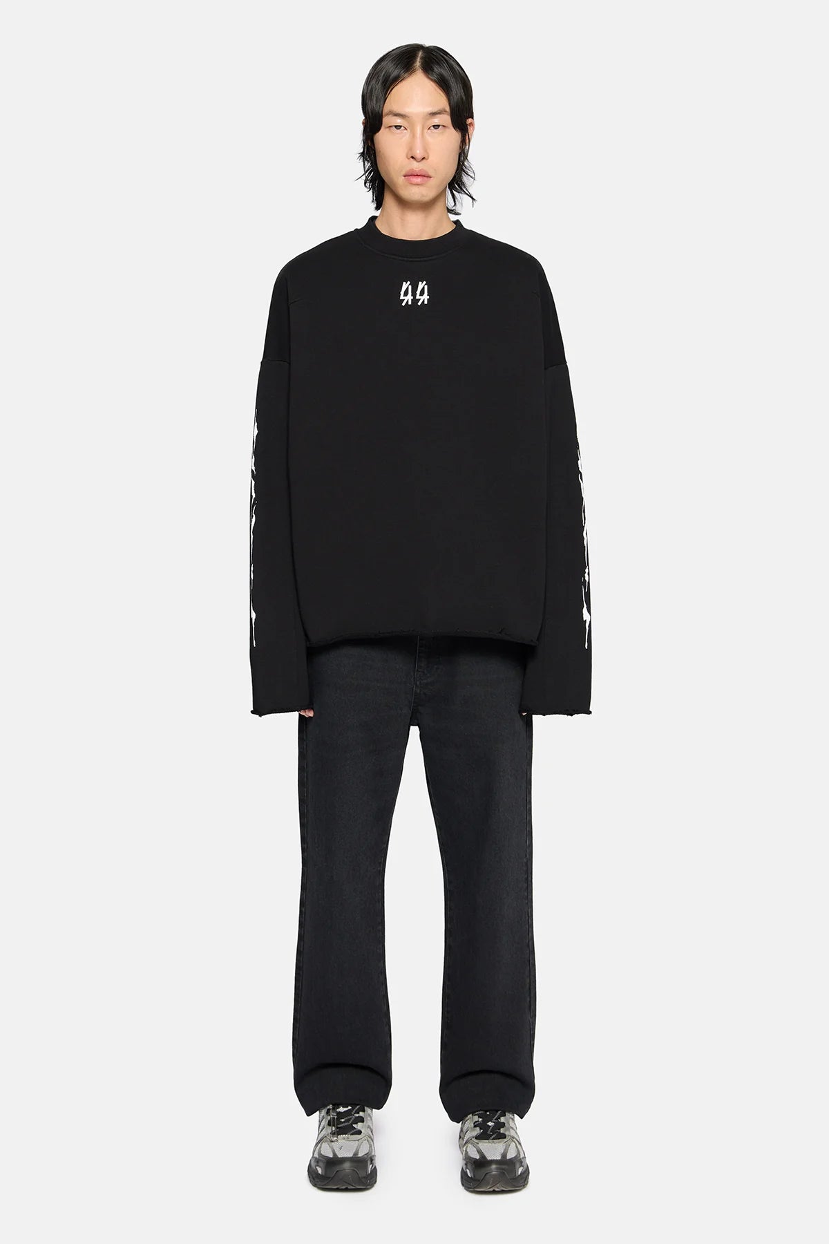 44Label Y2K Crewnwck Black