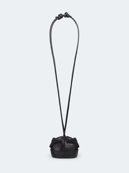 Charles Jeffrey LOVERBOY Ears Beanie Black Leather Keychain
