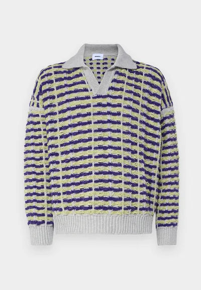 Bonsai Knit Polo Oversize Fit Multicolor