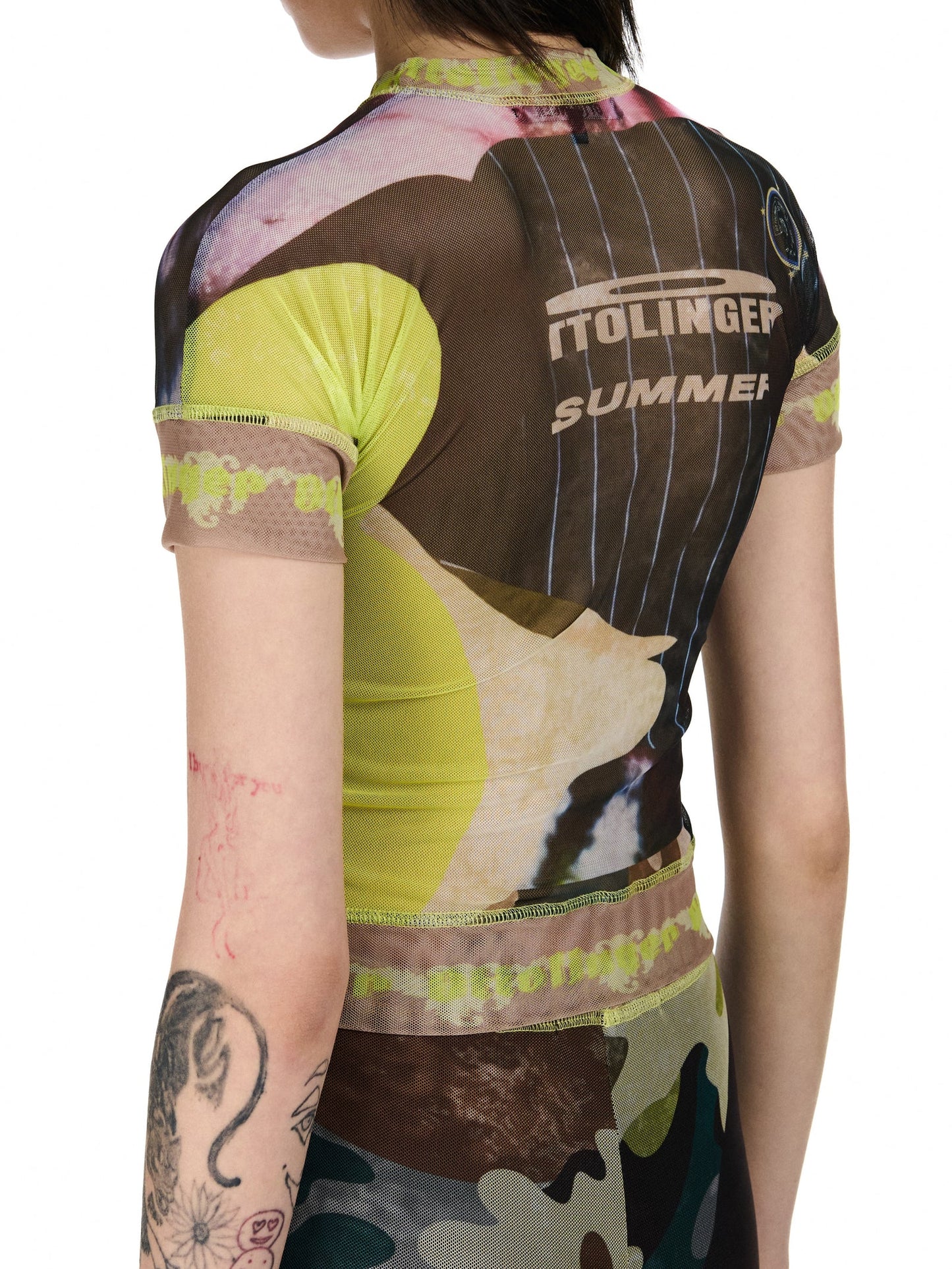 Ottolinger Mesh T-Shirt Camo Print