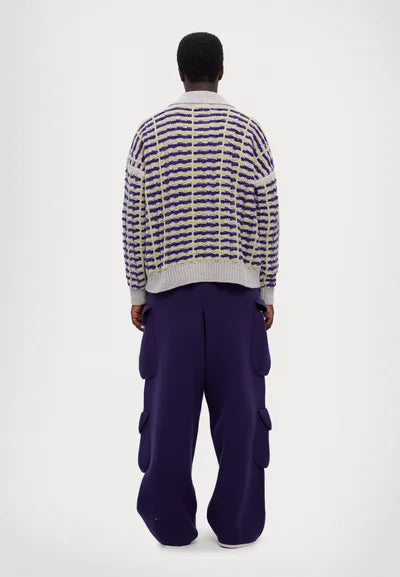 Bonsai Knit Polo Oversize Fit Multicolor
