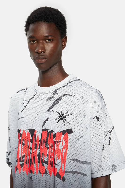 44Label Red Hard Music Soccer Tee Gradient