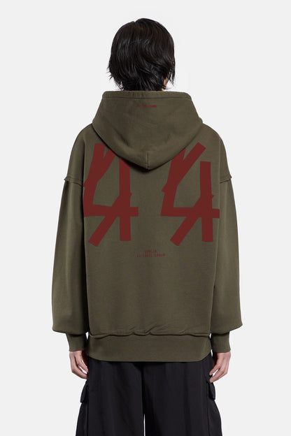 44Label Faded Gen Hoodie Green