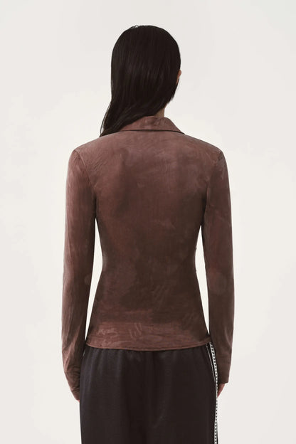 AVAVAV Pleated Shirt Brown