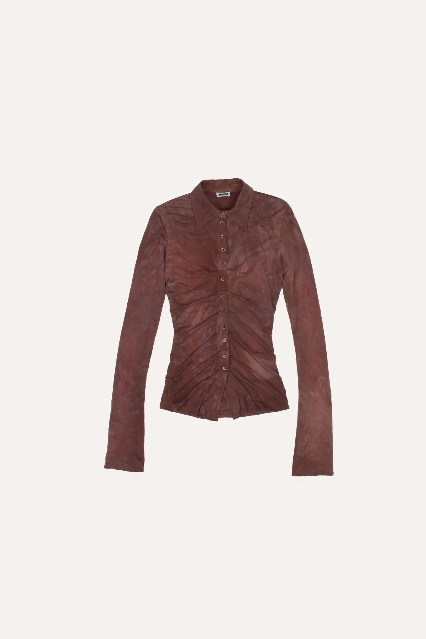 AVAVAV Pleated Shirt Brown