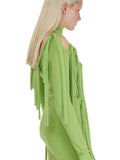 Ottolinger Strappy Knit Mini Dress Green
