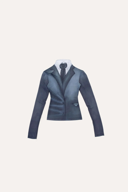 AVAVAV Turtleneck Top Printed Suit